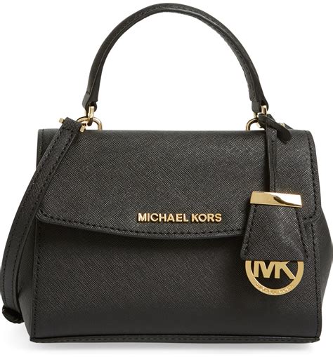 michael kors black logo purse|michael kors purses small black.